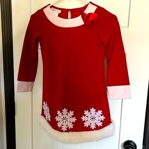 Bonnie Jean Christmas Snowflake dress size 6X